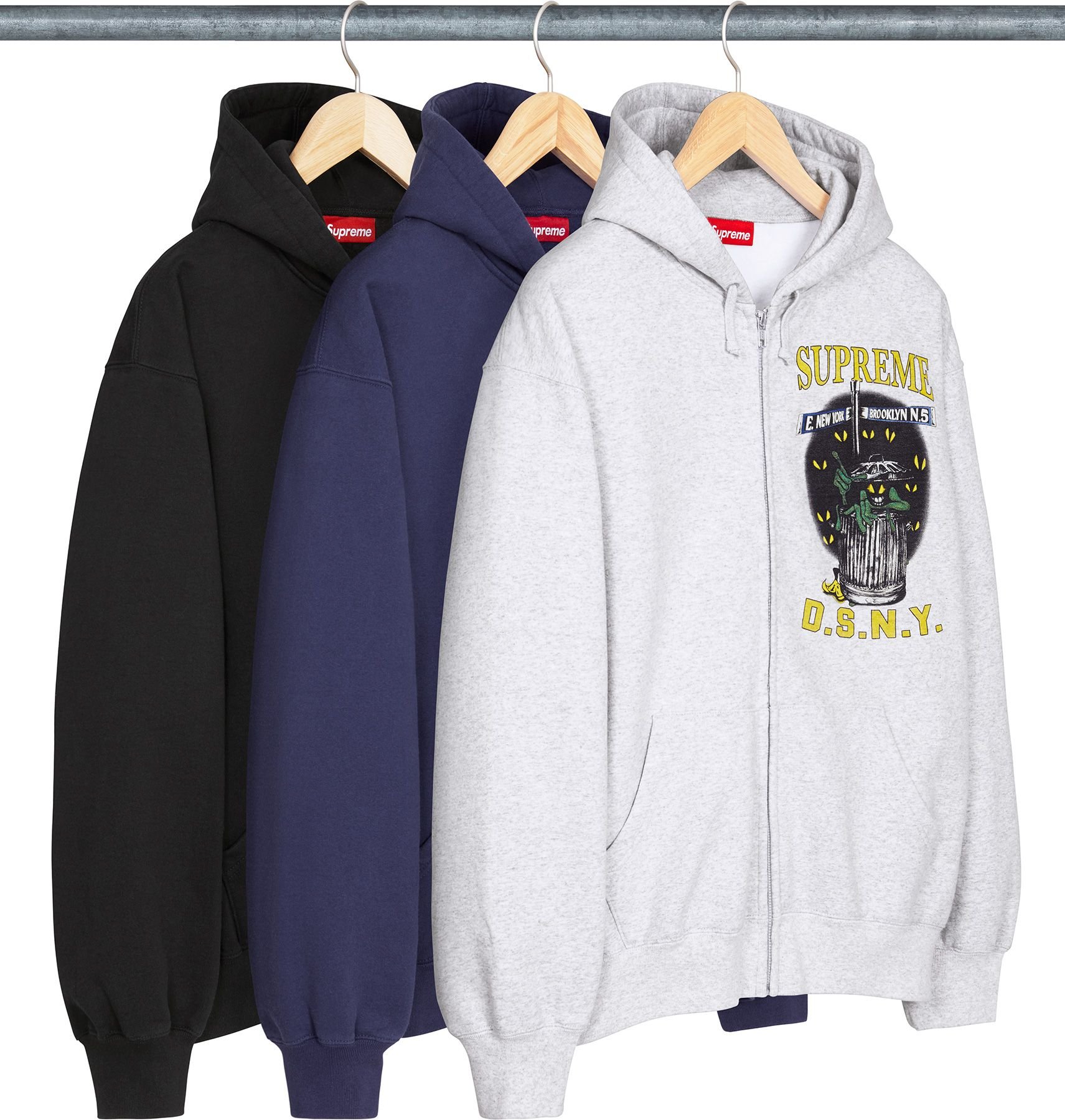 Supreme/DSNY Zip Up Hooded Sweatshirt view 4